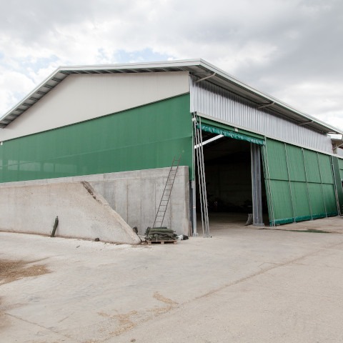 Windbreak shade mesh panels